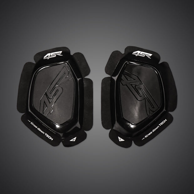 4SR black motorcycle sliders front