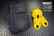 4SR motorcycle jeans Club Sport Grey knee protectors level 2