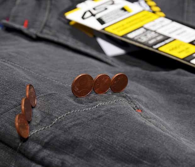 4SR motorcycle jeans Club Sport Grey magnetic pocket