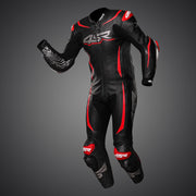 4SR - 1PC Airbag motorcycle suit black-red