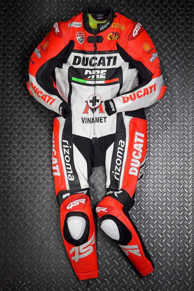 4SR custom made leather suit Ducati